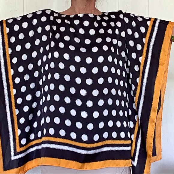 MICHAEL KORS KIMONO POLKA DOT TOP SMALL/MEDIUM - Picture 5 of 11